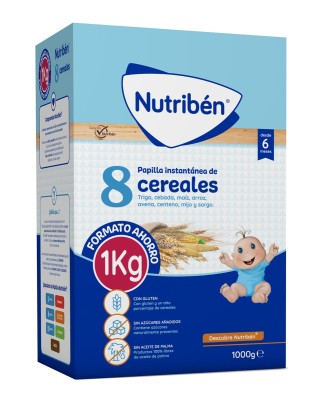 Papilla 8 Cereales 1000 Nutribén