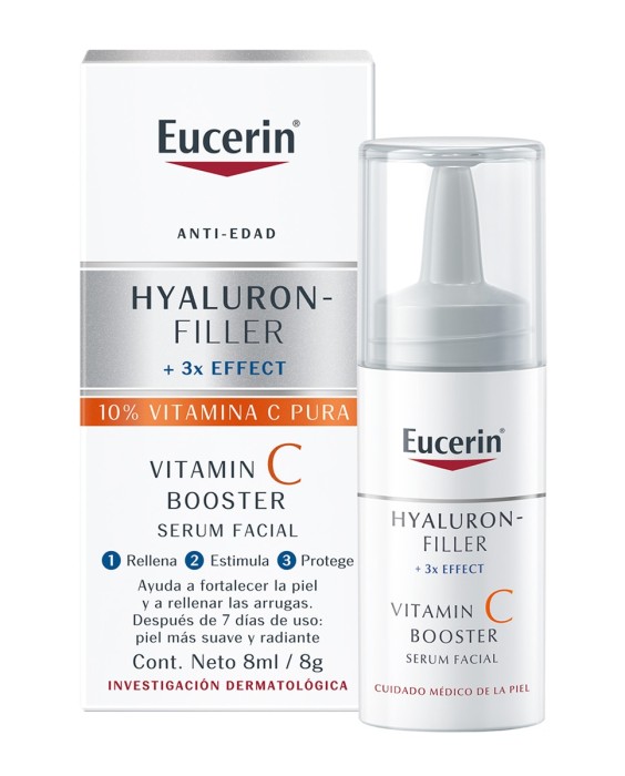 Eucerin Hyaluron Filler Vitamin C Booster 8мл Сыворотка для лица
