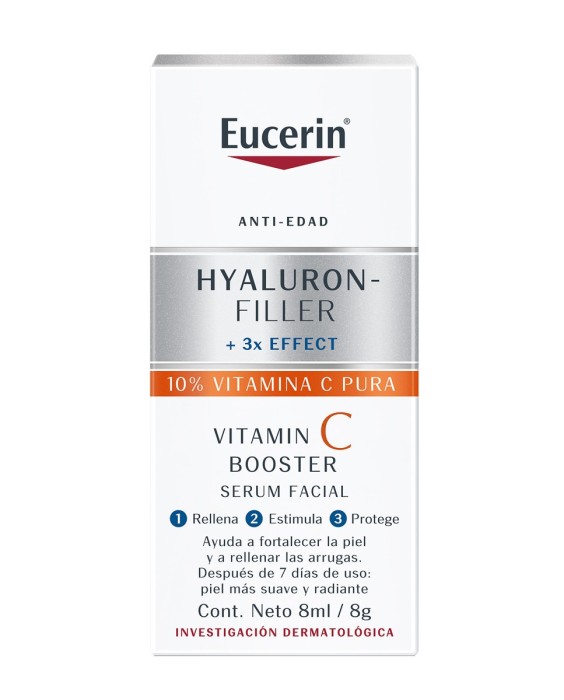 Eucerin Hyaluron Filler Vitamin C Booster 8мл Сыворотка для лица