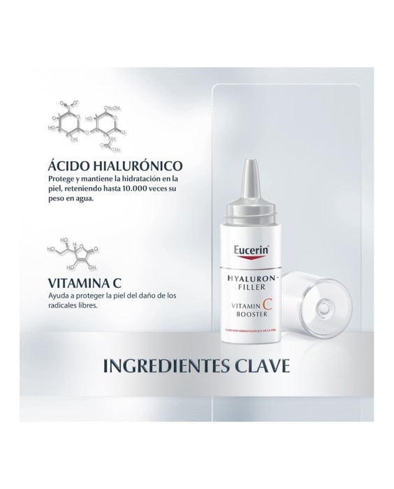Eucerin Hyaluron Filler Vitamin C Booster 8мл Сыворотка для лица