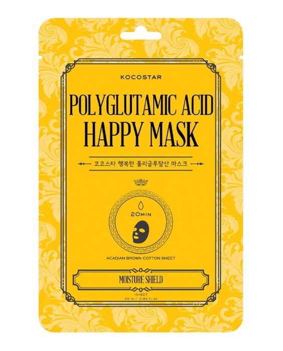 Mascarilla De Velo (Sheet Mask) Polyglutamic Acid Happy Mask Kocostar