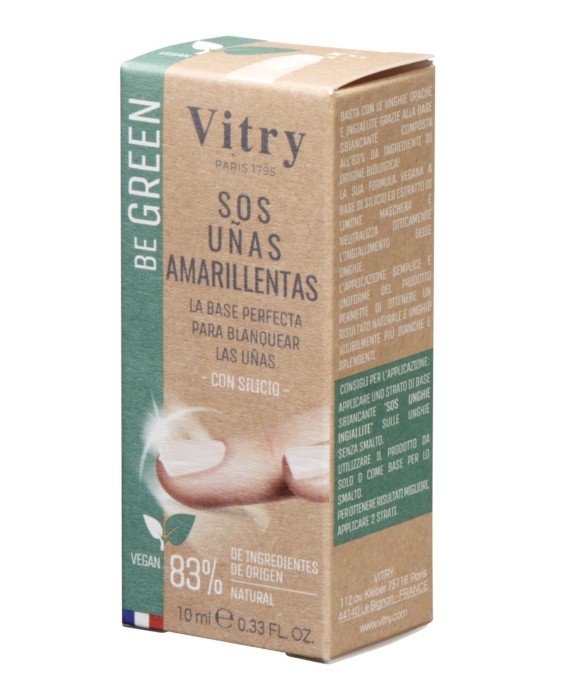 Base Blanqueante SOS Uñas Amarilleadas 10 ml Vitry