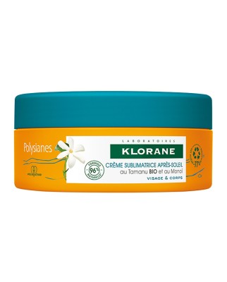 Crema Sublimadora Aftersun Cuerpo &amp; Rostro Al Monoï Y Tamanu Bio 200 ml Klorane Polysianes