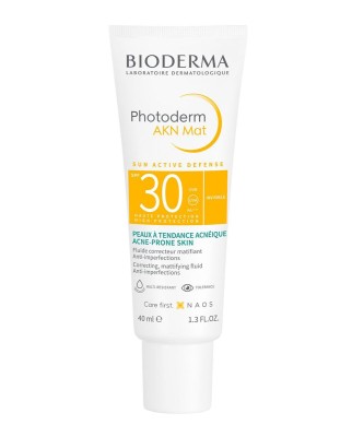 Bioderma Photoderm AKN Mat SPF30 солнцезащитное и матирующее средство