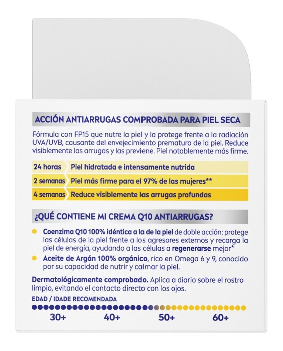 Crema De Día Q10 Power Fp 15 Extra Nutritiva Antiarrugas 50 ml Nivea