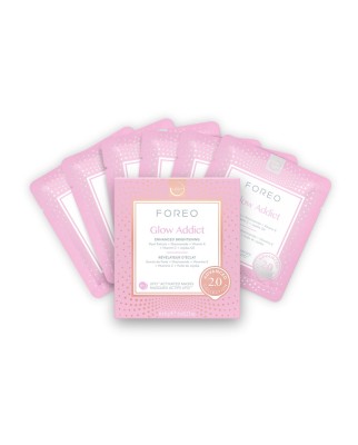 Glow Addict 2.0 Advanced Collection - Mascarilla facial especial Luminosidad para pieles apagadas y mates diseñada para UFO™