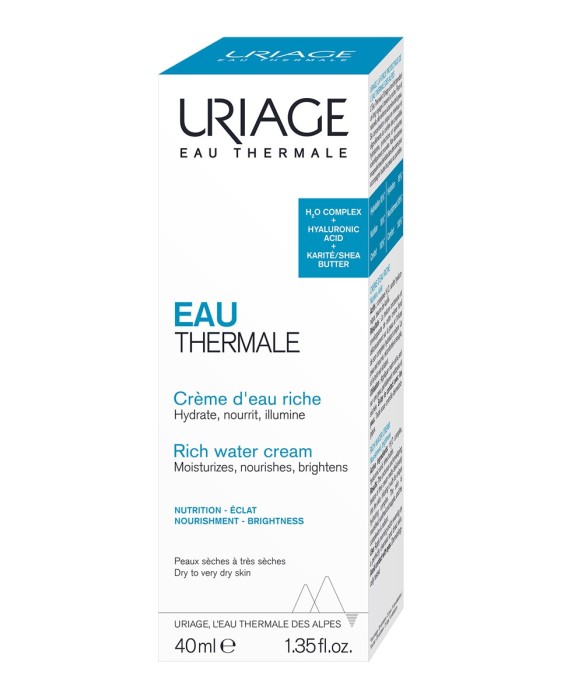Crema Facial Hidratante Rica Con Ácido Hialurónico Eau Thermale 40 ml Uriage