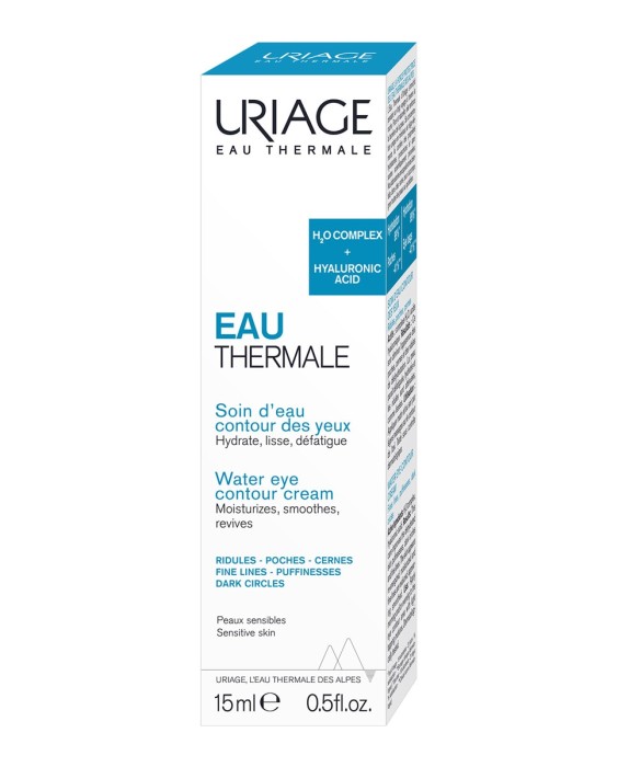 Crema Para El Contorno De Los Ojos Con Ácido Hialurónico Eau Thermale 15 ml Uriage