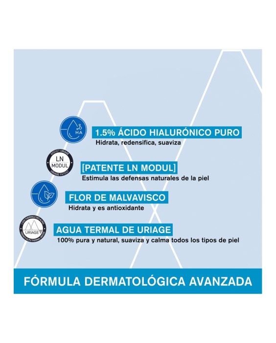 Crema Para El Contorno De Los Ojos Con Ácido Hialurónico Eau Thermale 15 ml Uriage