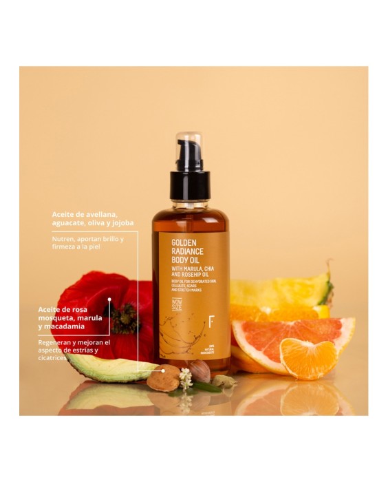 Aceite corporal Golden Radiance Body Oil 200 ml Freshly Cosmetics