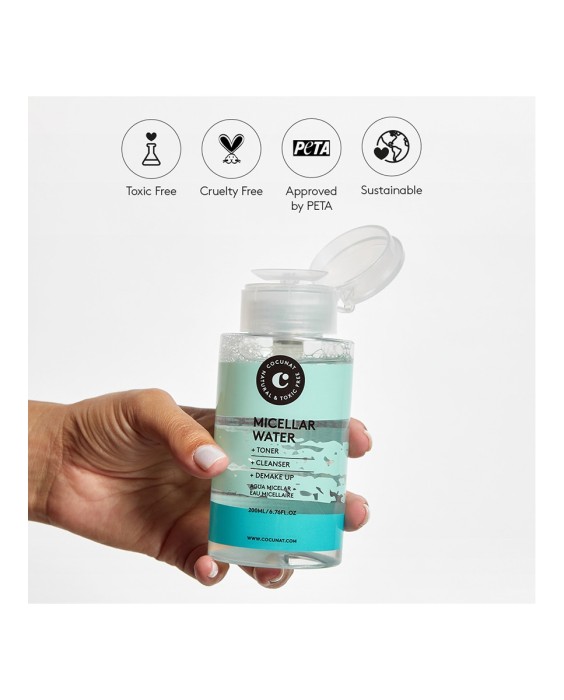 Agua Micelar Water 3 In 1, 200 ml Cocunat