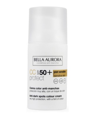 Crema Color SPF50+ Anti-Manchas Piel Sensible Bella Aurora