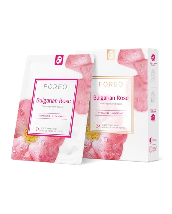 Mascarilla facial Bulgarian Rose para piel seca y apagada FOREO
