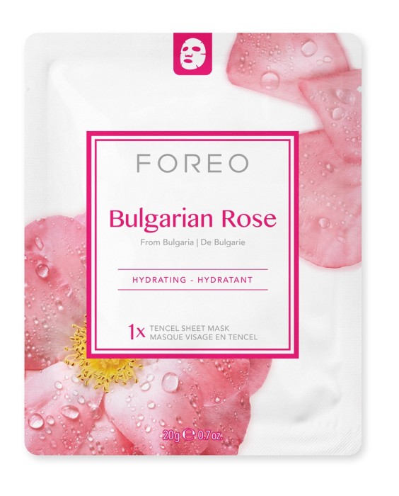 Mascarilla facial Bulgarian Rose para piel seca y apagada FOREO