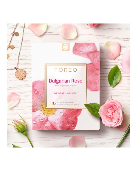 Mascarilla facial Bulgarian Rose para piel seca y apagada FOREO