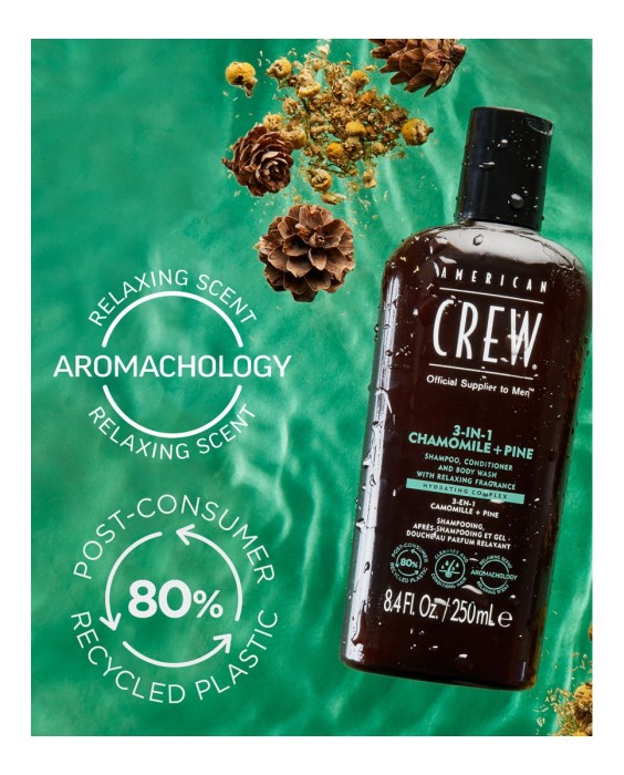 Champú 3 in 1 Relaxing 250 ml American Crew