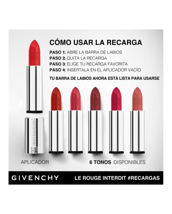 Barra de labios Le Rouge Interdit Intense Silk Givenchy