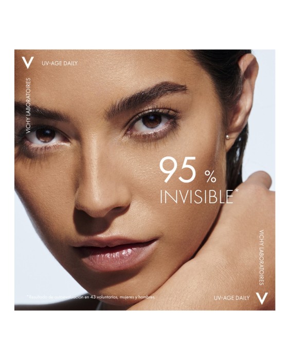 Protector solar UV-AGE Daily con Color Water Fluid Antifotoenvejecimiento UVB SPF50+ UVA Vichy