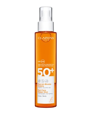 Clarins Solar Suncare Body Water SPF50+ 150мл солнцезащитный спрей