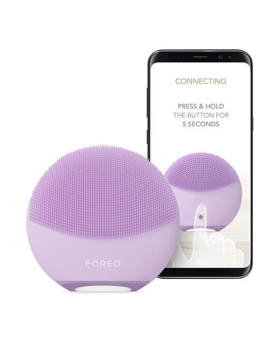 LUNA™ 4 mini - Dispositivo inteligente de limpieza facial con 2 zonas para todo tipo de pieles Lavender FOREO