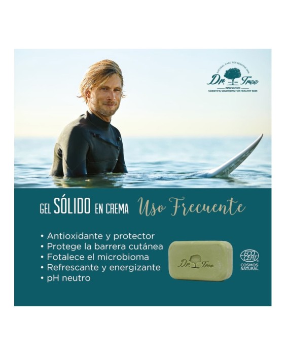 Gel Sólido Natural Uso Frecuente Piel Sensible Dr. Tree