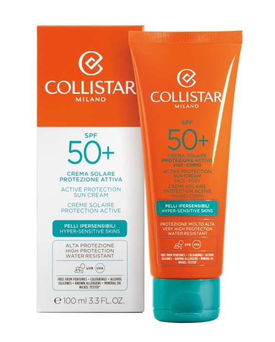 Collistar Active Protection Sun Cream SPF50+ 100мл солнцезащитный крем