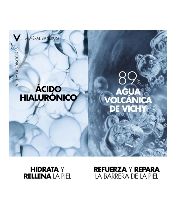 Sérum Concentrado Fortificante Vichy Minéral 89 Con Ácido Hialurónico 75 ml Vichy