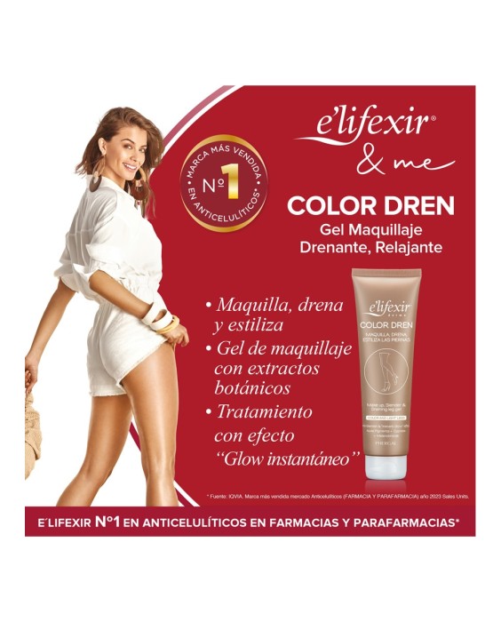 Maquillaje Para Piernas Color Dren 150 ml E'lifexir