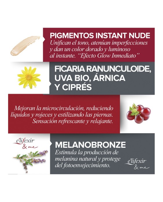 Maquillaje Para Piernas Color Dren 150 ml E'lifexir