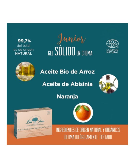 Gel Sólido Natural Junior Piel Sensible Dr. Tree