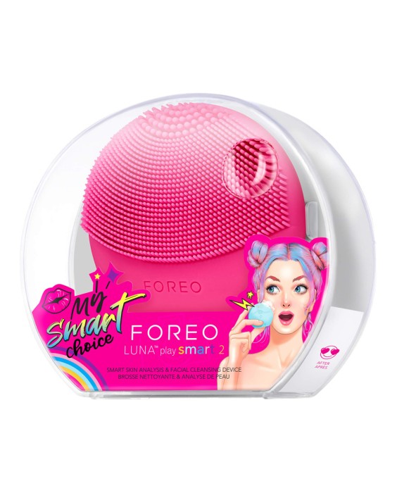 LUNA™ play smart 2 - Dispositivo de limpieza facial y análisis inteligente de la piel Fuchsia FOREO