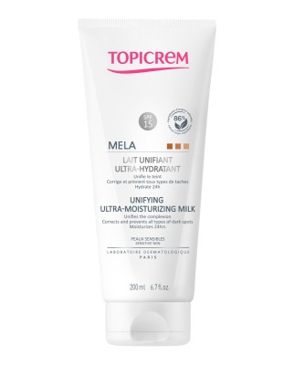Leche Unificadora Ultra-Hidratante Corporal SPF15 Mela 200 ml Topicrem