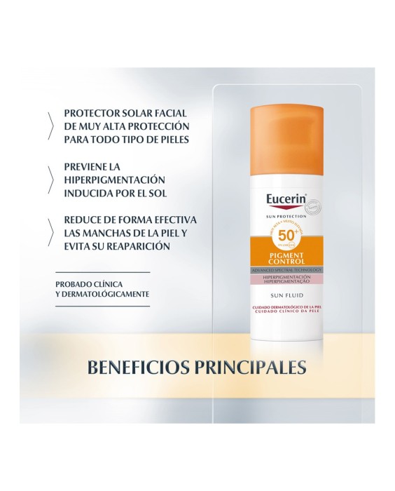 Eucerin Pigment Control SPF 50+ солнцезащитное средство