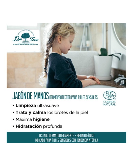 Jabón de Manos Natural Piel Sensible 200 ml Dr. Tree