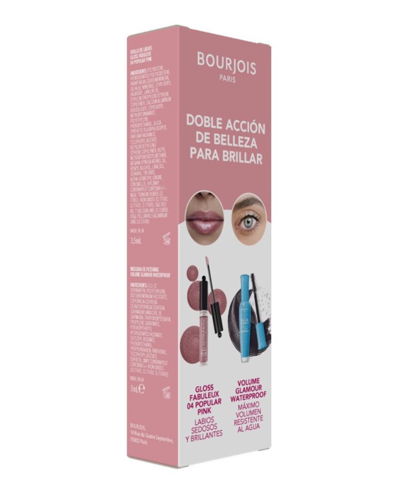 Brillo de labios Gloss Fabuleux Mascara Volumen Glamour Waterproof Bourjois