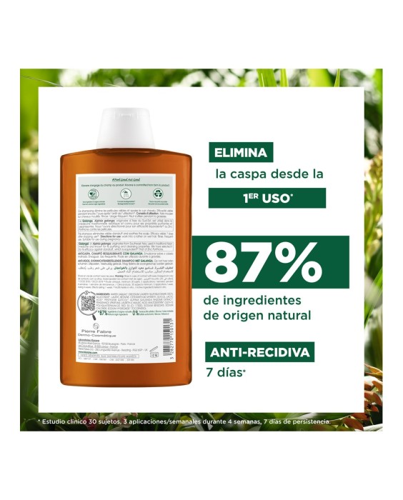 Champú Galanga 400 ml Klorane