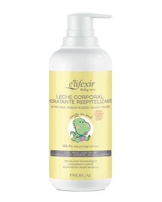 Leche Corporal Reepitelizante Hidratante Piel Sensible Bebé Elifexir Baby Care 400 ml Elifexir