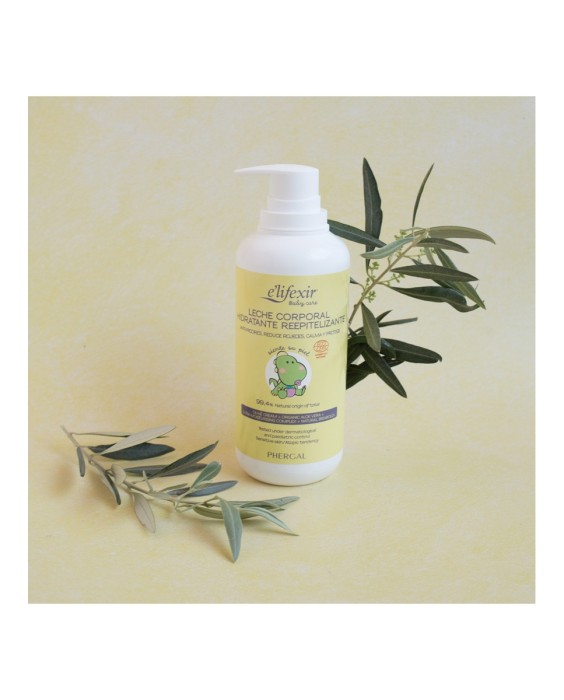 Leche Corporal Reepitelizante Hidratante Piel Sensible Bebé Elifexir Baby Care 400 ml Elifexir