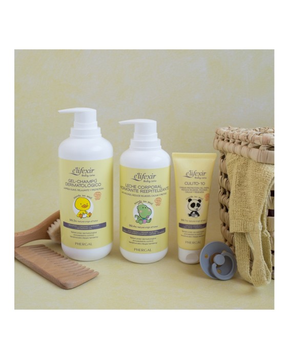 Leche Corporal Reepitelizante Hidratante Piel Sensible Bebé Elifexir Baby Care 400 ml Elifexir