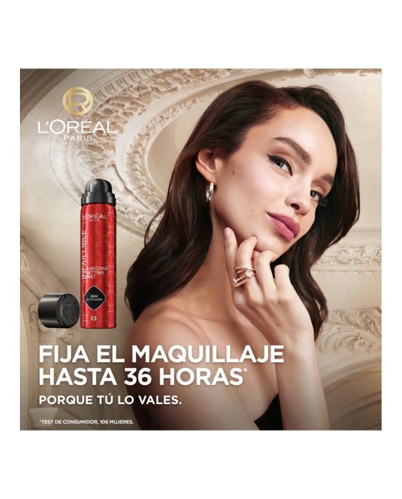 Spray fijador Infaillible 36h de duración Water-proof y Oil-proof L'Oréal Paris