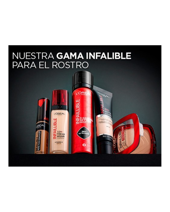 Spray fijador Infaillible 36h de duración Water-proof y Oil-proof L'Oréal Paris