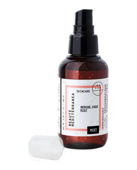 Bruma Facial Efecto Antioxidante Rescue Face Mist Con Aloe Vera Y Agua De Rosa Búlgara 100% Vegana 100 ml Beauté Mediterranea