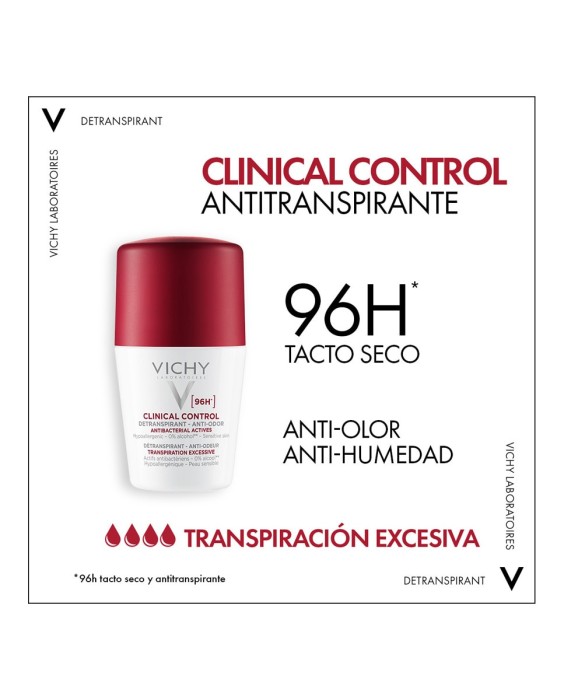 Desodorante Roll-on Clinical Control 96H Vichy