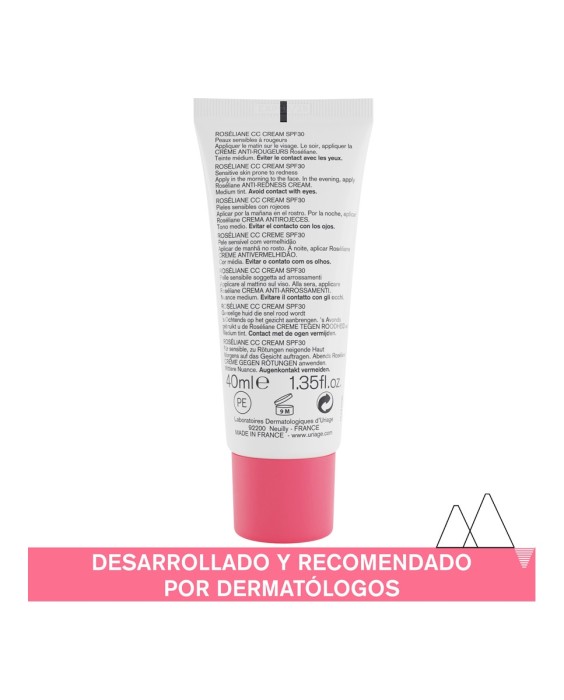 Crema Color Roseliane Spf 30 40 ml Uriage