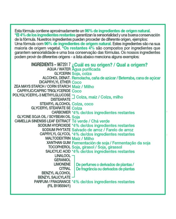 Crema hidratante matificante Botánica Skin Active Garnier