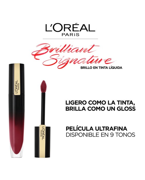Brillo de labios Brilliant Signature L'Oréal Paris