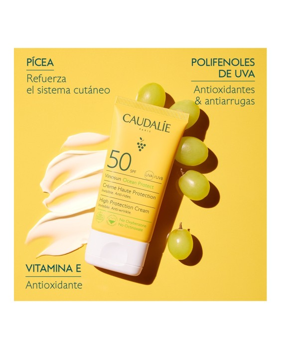 Crema De Alta Protección SPF50 Vinosun 50 ml Caudalie