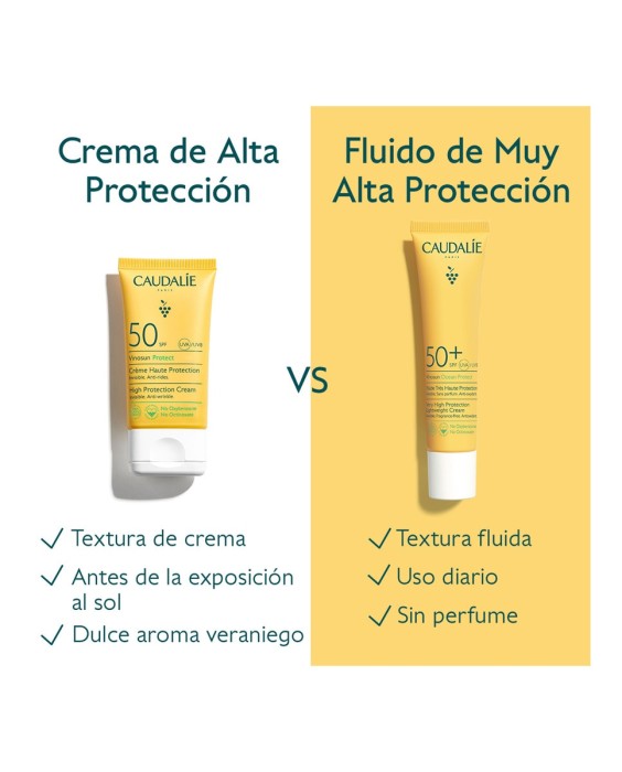 Crema De Alta Protección SPF50 Vinosun 50 ml Caudalie