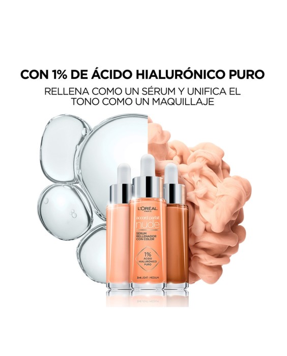 Sérum rellenador con color Accord Parfait Nude L'Oréal Paris