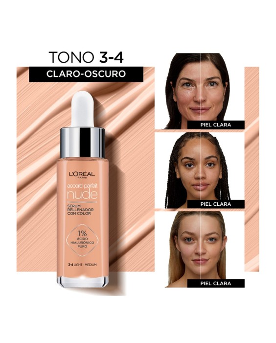 Sérum rellenador con color Accord Parfait Nude L'Oréal Paris